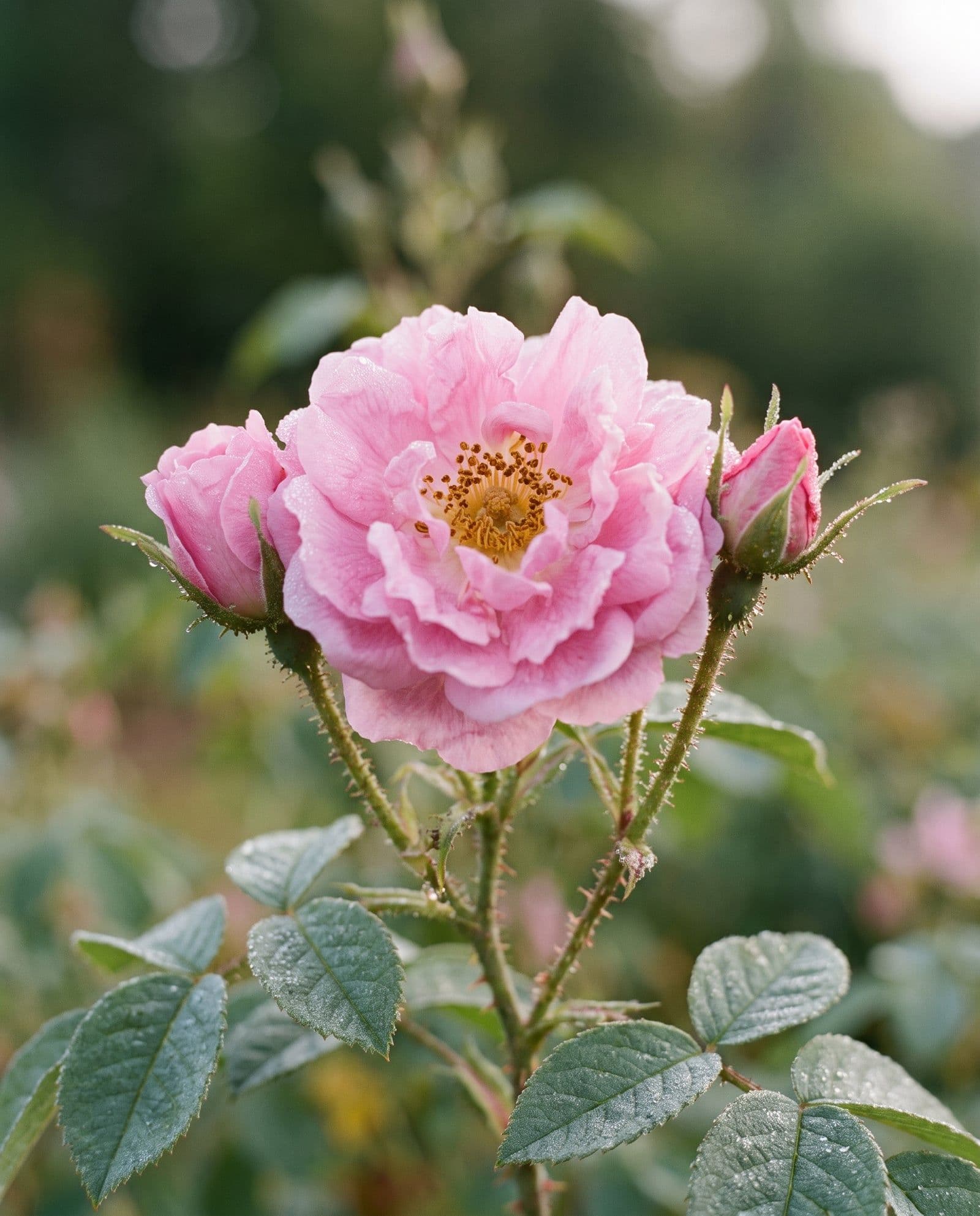 Rose (Rosa × damascena)