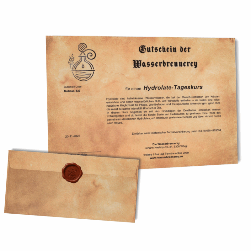 Gutschein Hydrolate-Tageskurs