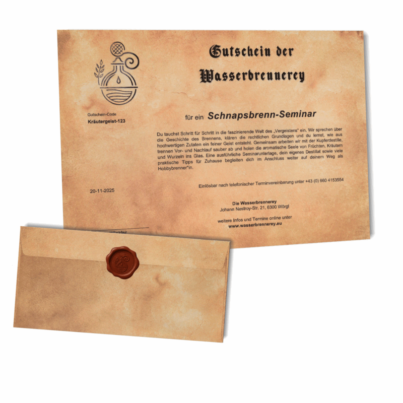 Gutschein Schnapsbrenn-Seminar